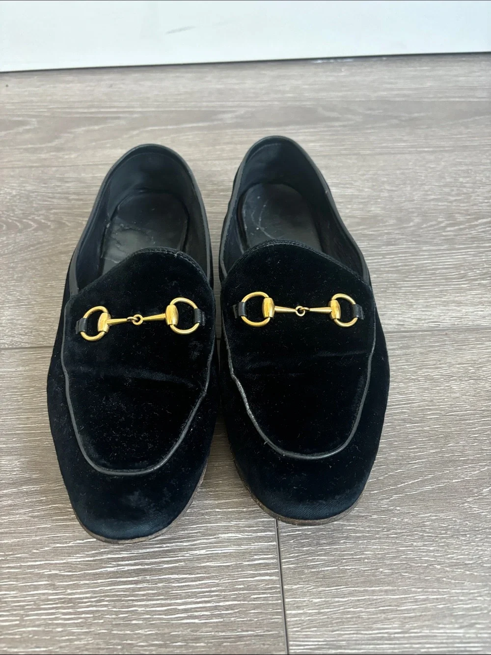 Gucci Women’s Black Suede Loafers